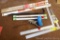 No shipping. Stanley & other carpenter squares, drawer slides, 2' crow bar, NIP door bottoms, drain