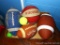 Playground balls for outdoor entertainment.