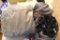 Swiss Gear air mattress and 2 electric air pumps. Both pumps work. We didn't take the air mattress