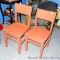 Two wooden chairs. Larger one is 16