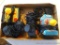 Early 2000s gaming pieces including Atari Paddle; Namco Ms. Pac-Man; Jacks Pacific Super Pac-Man;
