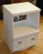 Wooden night stand or storage cabinet has one drawer on the bottom. Stands 26-1/2