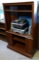 Corner entertainment center; measures 35-1/2