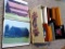 Cute storage box filled with picture frames that hold 2-1/2 x 2-1/2 to 8 x 10 pictures and photo
