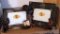 Pair of Western themed photo frames, each holds a 4x6 print. Larger frame measures 7-1/2