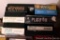 Fitness VHS tapes, plus some cassette tapes - some blank and new, some Christmas music, etc.;