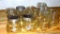 One dozen Ball wide mouth jelly jars; 3 Atlas narrow mouth half pint jars; one Ball Special wide