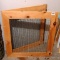 Homemade screened wire mesh that is hinged in two parts. Each half is 28