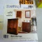 Wall mountable storage unit in a Cherry finish, measures 20-1/2