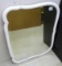 Nice beveled glass wood framed mirror measures approx. 32
