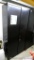 Large metal storage cabinet comes with four adjustable shelves. Unit is lockable, very sturdy and