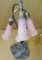 Pretty little table lamp stands 15-1/2