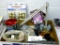 Schlage bed & bath door knob set looks new in package; window & door screen clips, rasp, closet rod