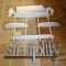 Wooden shelf unit is 27