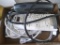 Two Phillips multi outlet power strips; Dynex outlet/coax/telephone connector box.