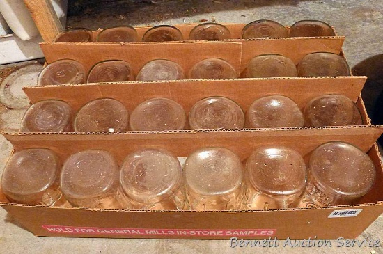 Quart canning jars with narrow mouth, one Drey, the rest are Ball.
