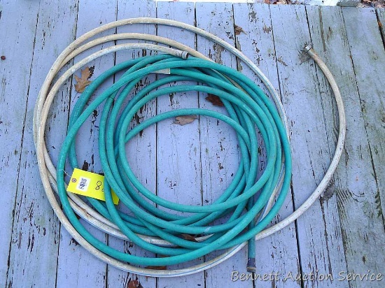 K-Gro Premium and other garden hose, larger coil is about 33" x 36".