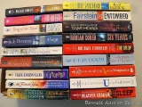 Books by authors John Sandford, sue Grafton, Karen Harper, CJ Lyons, Judith McNaught, Carol Higgins