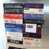 Lots of fun VHS movies for your evening entertainment including Far and Away; Sister Act I & II;