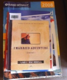 2008 Rand McNally road Atlas; 3 Newsweek Rand McNally Atlas of American History; books 'I Married