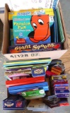 Games for kids includes Outburst Jr., Giant Spoons, Boggle Jr., Memory, Battleship, Pick-Up-Sticks,