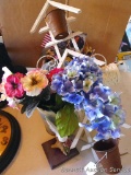 Decorations for your home includes wall planters, figurines, coat hangers, wall basket, artificial