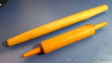 Two nice wooden rolling pins. Longer is 20-1/2