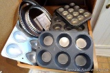 Wilton balloon pan, tart pans - rim removes from base, muffin tins - mini to regular size and a