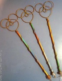 Set of 3 unique bubble wands; measures 4-1/2