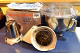 KitchenAid slicer & shredder, mixing bowl and bowl shield; bowl measures 8-3/4