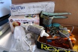 Apple Master apple/peeler/corer, Double Rosette & Timbale iron and handle, Wear Ever Super Shooter