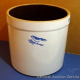 Burley Clay stoneware crock was made in USA and looks to be a two gallon from the '2' marked on the