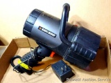 Black & Decker cordless spotlight doesn't light, but charge LEDs light up when plugged in.