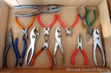 Nice variety of assorted pliers up to 8