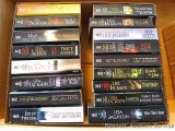 Box of books by author Lisa Jackson.