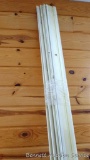 Seven 8' extruded foam chair rail is 2-5/8
