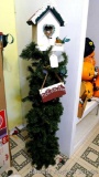Lighted bird house display stands 4' tall. Works.