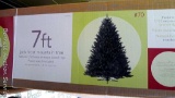 7' Jack Frost Mountain artificial Christmas tree. Box is tied as we found it, but we did not