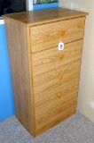 Nice wooden5 drawer dresser is 24