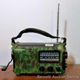 Voyager 4 way powered NOAA Weather Alert weather radio, model SOLARCRANK KA500; measures 8