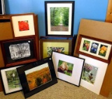 Very nice large wooden and metal picture frames measuring from 11