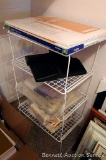 Four wire organizer racks, each 19