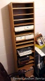 Crafting or organizing shelf unit stands 6' tall and is 18