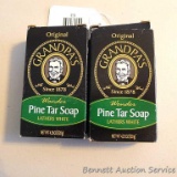 Two new bars of Grandpa's Pine Tar Soap.