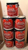 Seven gallons of F&F Latex Floor Enamel interior/exterior super tough paint.