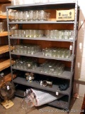 Steel 7 shelf storage unit measures 18