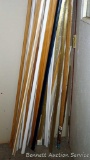 Eight foot sections of Cove, Cap, Quarter Round, Bed Mold, outside corners and more; 3 pkgs. 72