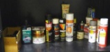 No shipping. Full & partial containers of engine degreaser, vehicle wax, brasso, ant & roach killer,