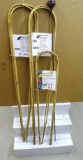 3' and 4' bamboo trellises; plant shelf is 2' x 2' x 17