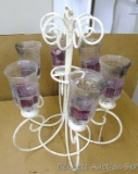 Wrought iron chandelier stands 20